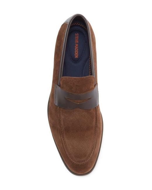 Steve Madden Men's Brown Pomona Penny Loafer
