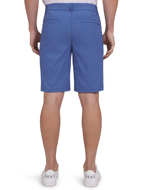 DKNY Blue Tech Chino Shorts for men