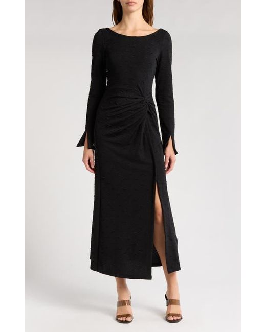 Free People Black Love And Be Loved Long Sleeve Maxi Dress