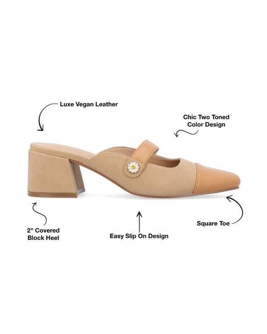 Journee Collection Natural Dalla Pump