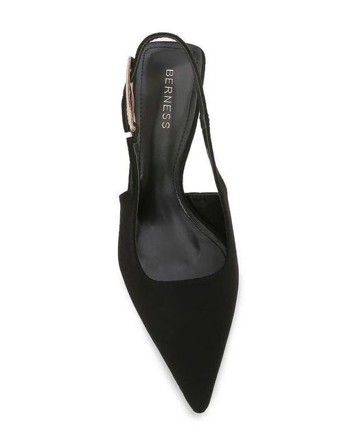 BERNESS Black Cassandra Kitten Heel Pump