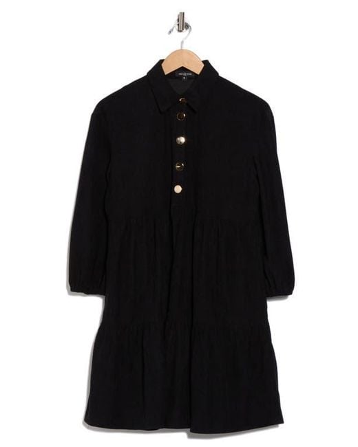 AREA STARS Black Cosette Corduroy Dress