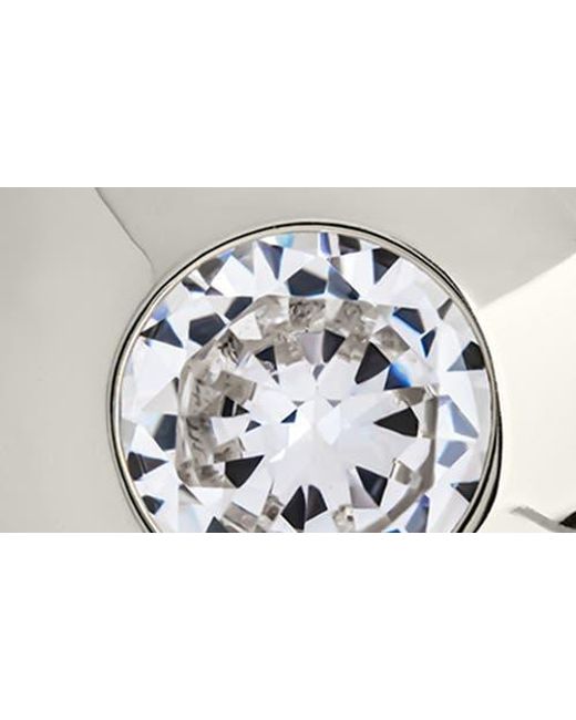 Sterling Forever Metallic Zora Cubic Zirconia Dome Stud Earrings