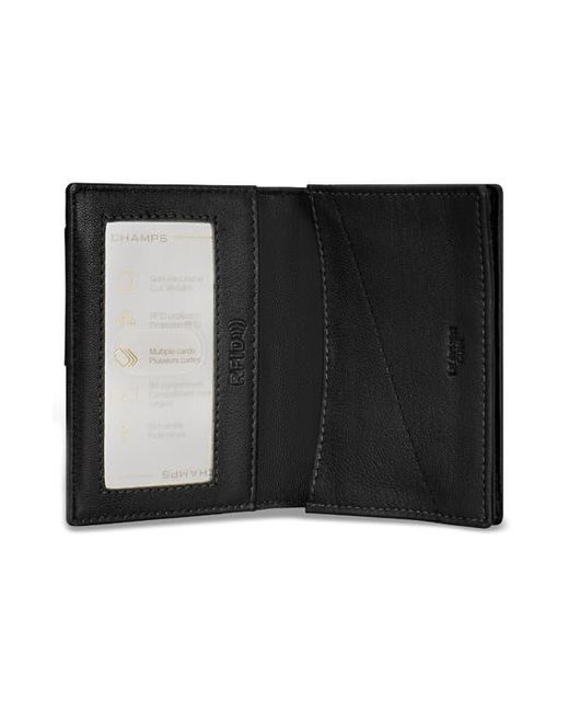 CHAMPS Black Camo Card Case for men