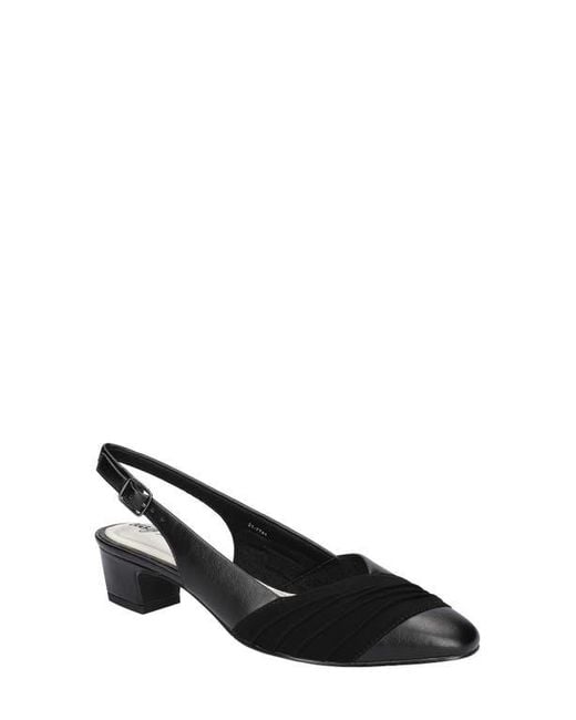 Easy Street Black Bates Slingback Pump