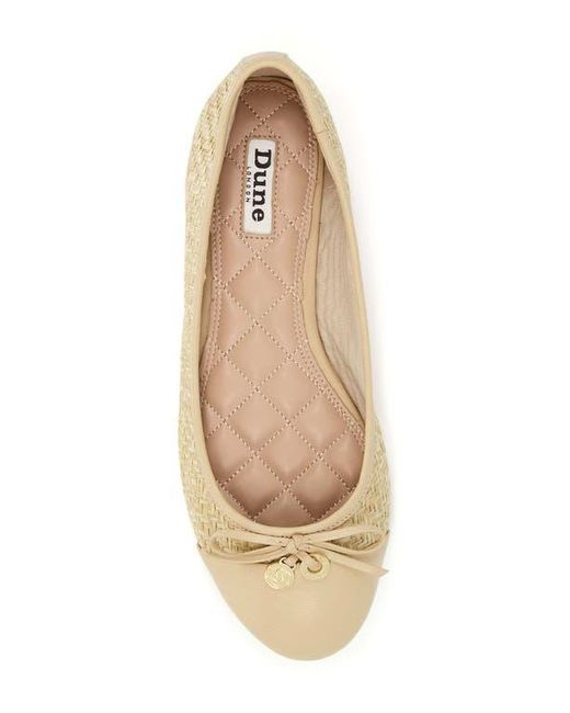 Dune Natural Hallo Ballet Flat