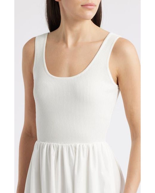 moon river metallic sleeveless rib sweater dress Moon River Metallic Sleeveless Rib Sweater