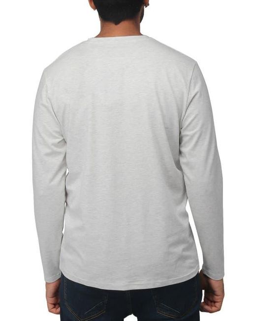 Xray Jeans Gray Crewneck Long Sleeve T-Shirt for men
