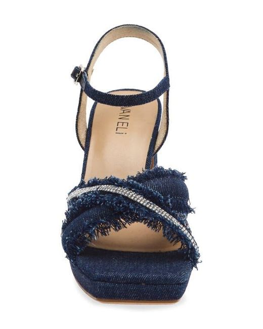 Vaneli Blue Marie Platform Sandal