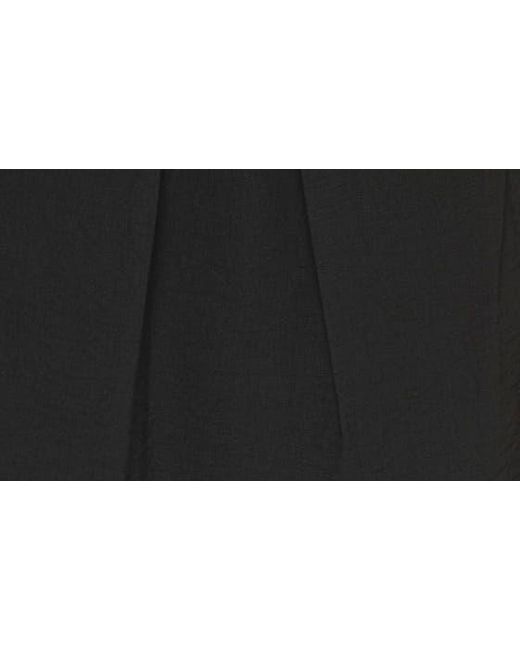 DKNY Black Crinkle Pleat Skirt