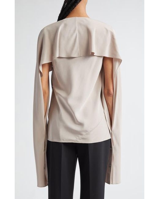 Helmut Lang Gray Silk Scarf Top