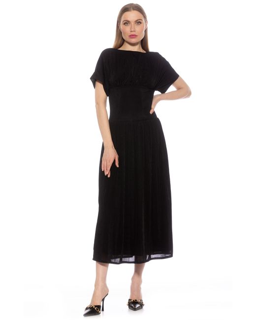 Alexia Admor Black Luna Dolman Sleeve Maxi Dress