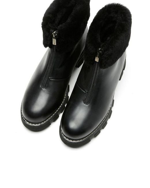 La Canadienne Black Abba Genuine Shearling Lined Waterproof Bootie