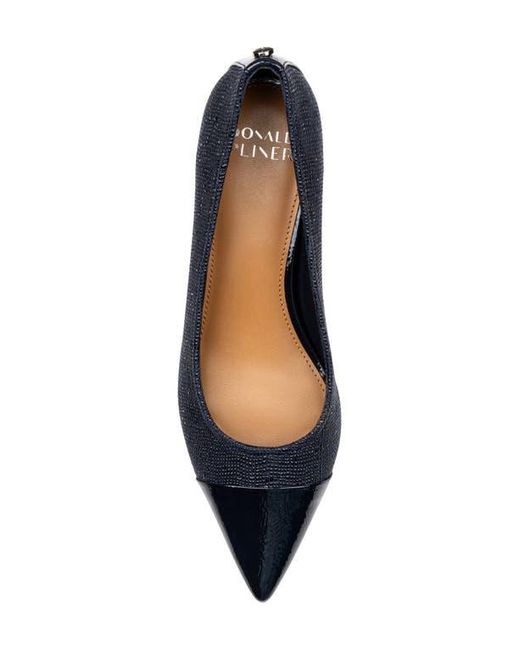 Donald J Pliner Blue Cap Toe Pump