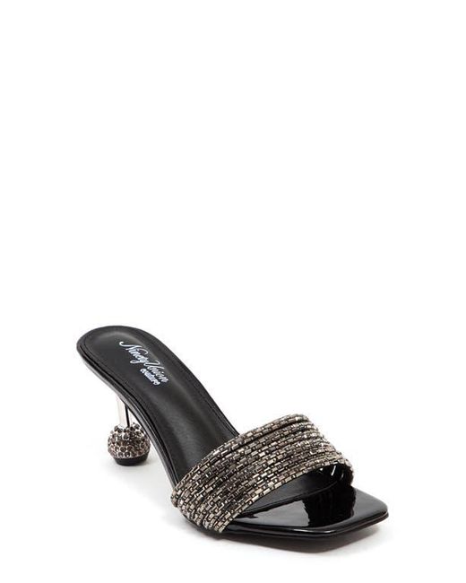 Ninety Union Black Sassy Crystal Slide Sandal