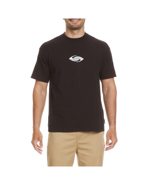 Quiksilver Black Global Heat Graphic T-Shirt for men