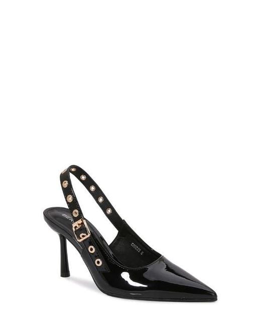 BERNESS Black Candes Grommet Slingback Pump