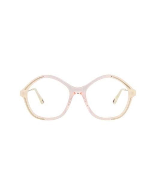 Chloé Brown 52Mm Round Optical Glasses