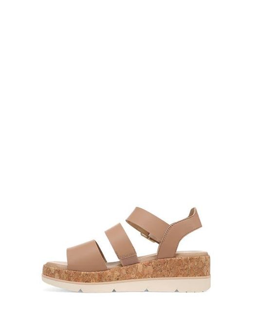Dr. Scholls Brown Once Twice Platform Sandal