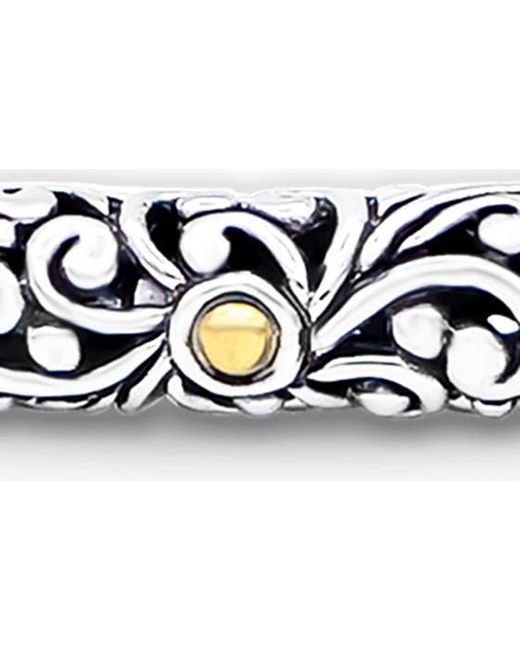 DEVATA Multicolor Sterling Silver With 18k Gold Accents Bracelet