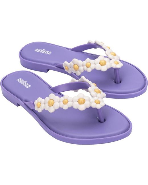 Melissa Purple Spring Flip Flop