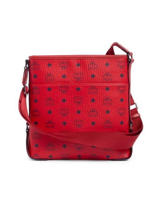 MCM ロゴプリント メッセンジャーバッグ MCM Aren Logo Print Messenger Crossbody Bag | Nordstromrack