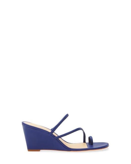Reformation Blue Jorgia Wedge Sandal