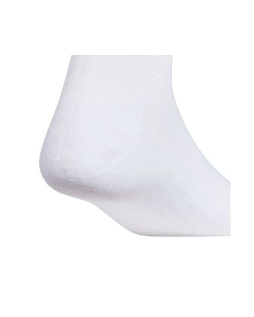 Adidas White 3-pack Aeroready Classic Cushioned Crew Socks for men
