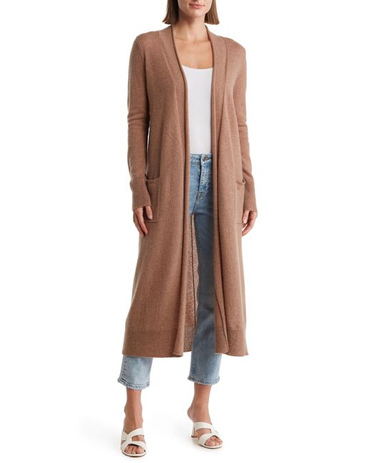 Magaschoni Brown Cashmere Duster Cardigan