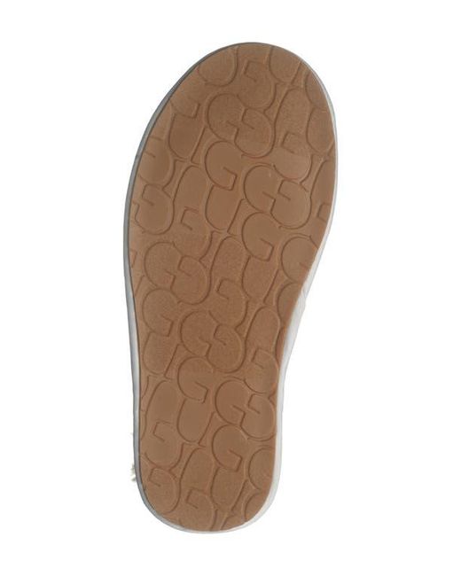 Ugg White Pearle Iridescent Scuff Slipper