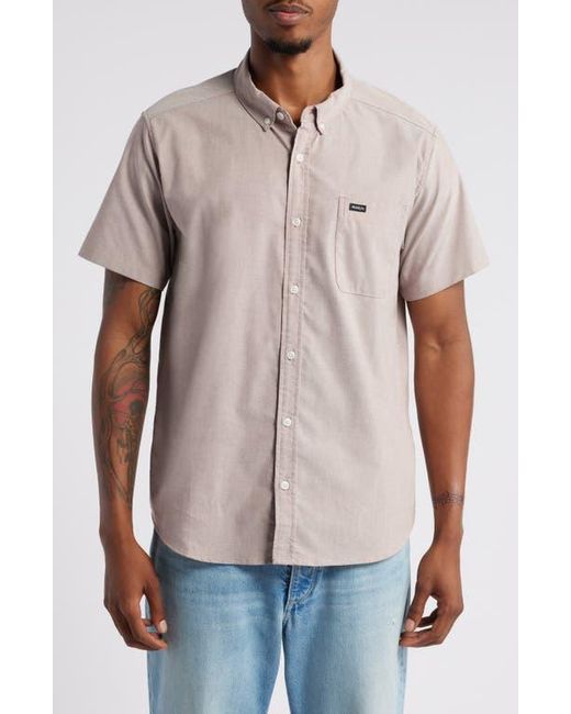RVCA Multicolor That'Ll Do Short Sleeve Stretch Button-Down Shirt for men
