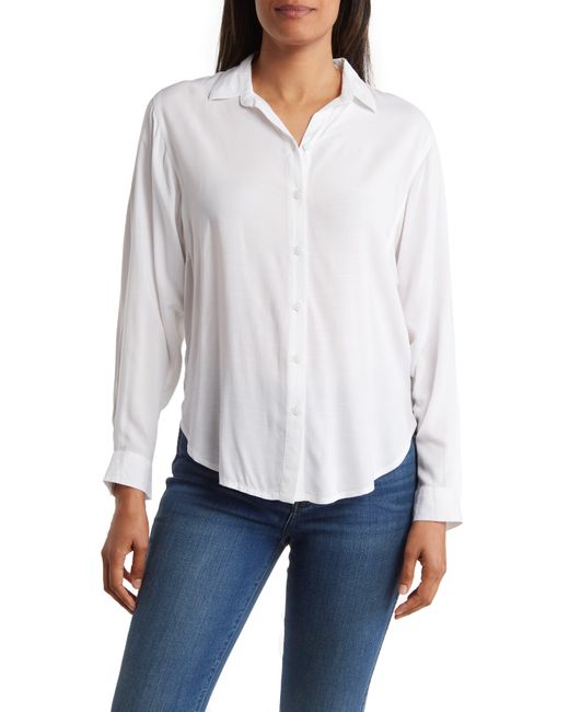 Beach Lunch Lounge Marlena Oversize Buttonup Shirt in White Lyst