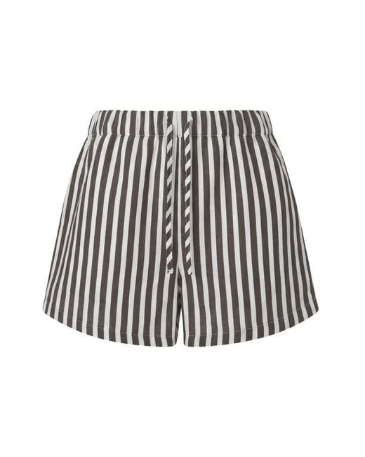 Onia Blue Drawstring Cover-Up Shorts