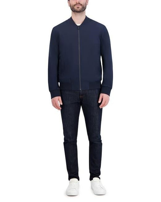 Cole Haan Blue Bomber Jacket for men