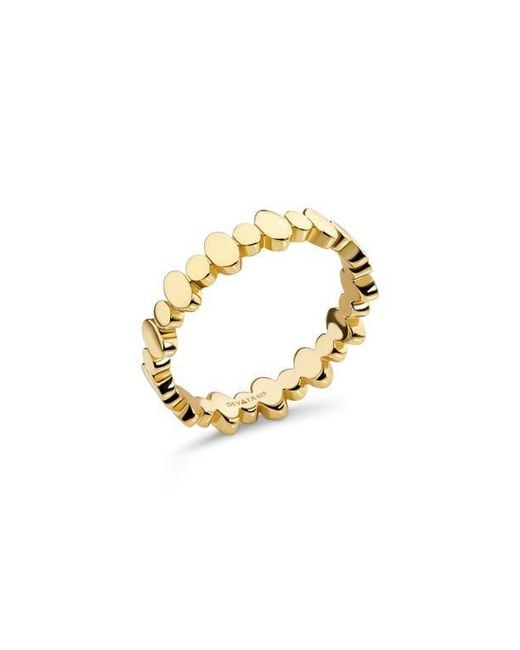 DEVATA Metallic Oval Link Band Ring