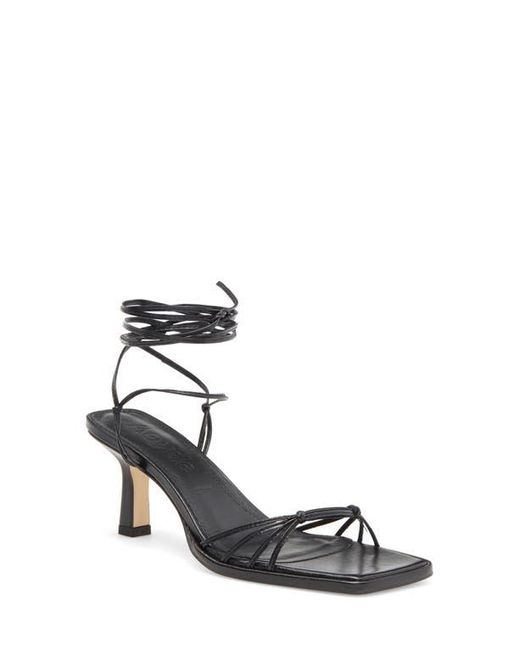 Aeyde Metallic Roda Ankle Wrap Sandal