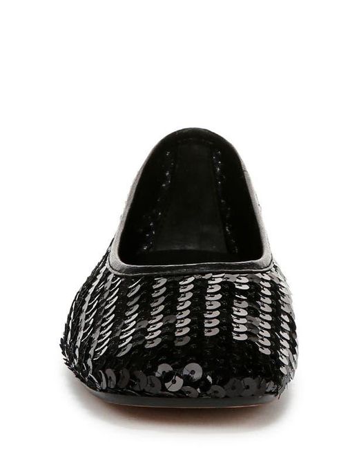 Vince Black Leah Sequin Ballet Flat