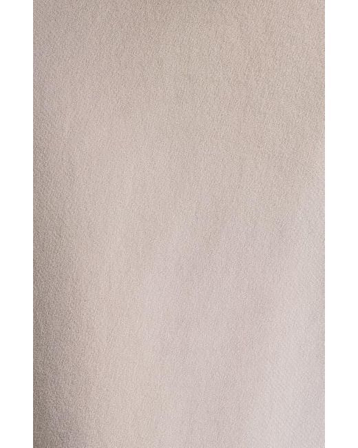 Helmut Lang Gray Silk Scarf Top