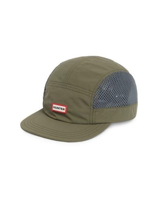 Hunter Green Tech Nylon Mesh Baseball Cap for men