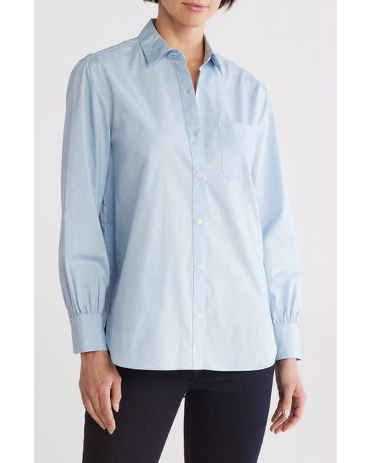 Rag & Bone Blue Max Button Front Shirt