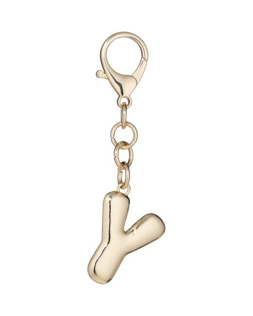 Leith Metallic Bubble Initial Bag Charm