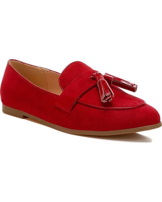 Rag & Co Red Folklore Tassel Loafer