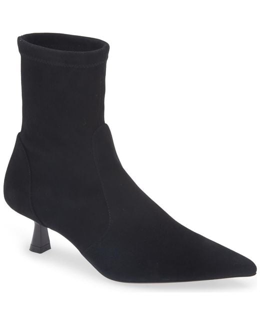 Stuart Weitzman Blue Stuart Supersculpt Pointy Toe Bootie 50