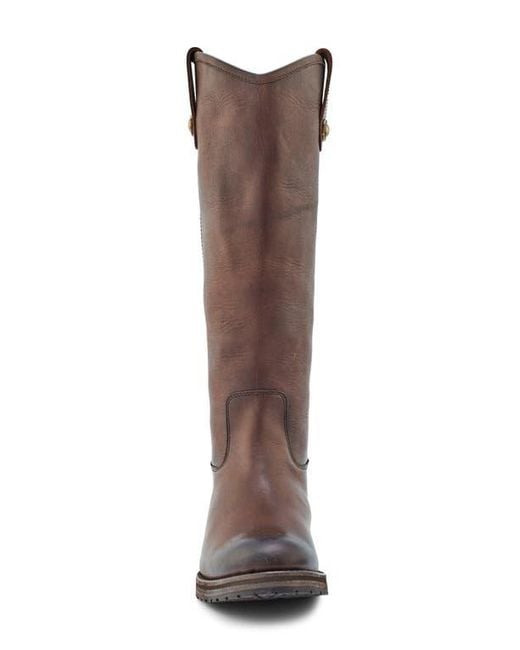 Frye Brown Melissa Double Sole Knee High Boot
