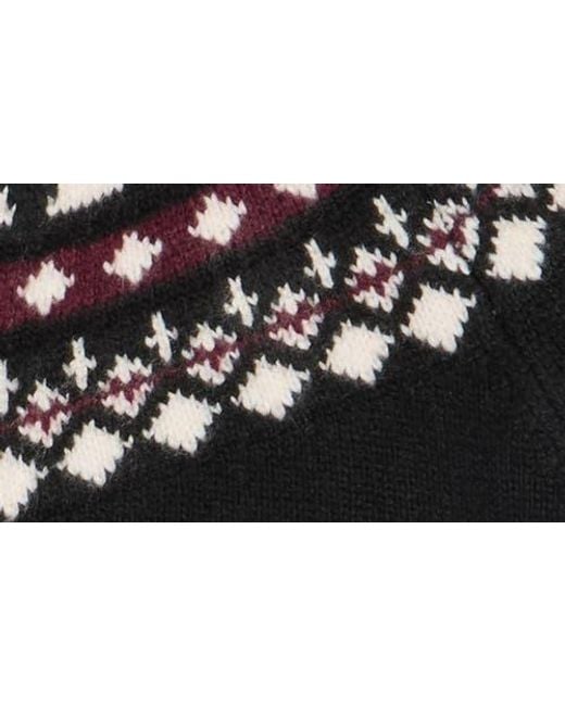 Sanctuary Black Fair Isle Cardigan