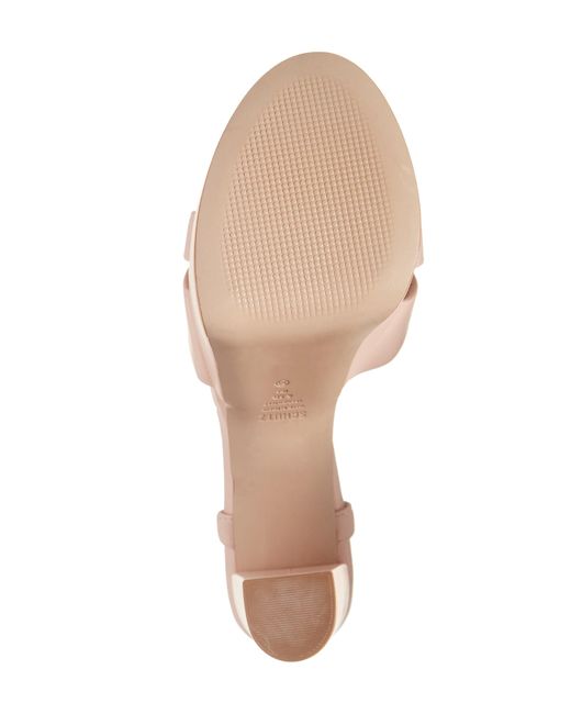 SCHUTZ SHOES Pink Keefa Platform Ankle Strap Sandal