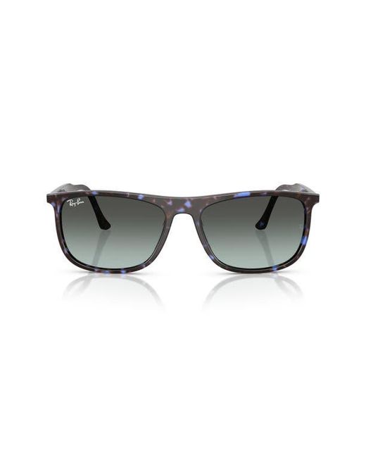 Ray-Ban Gray 58Mm Gradient Rectangular Sunglasses for men