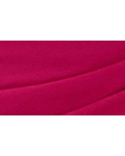 Helmut Lang Pink Asymmetric Ruched Miniskirt