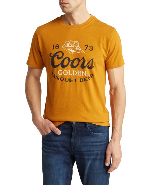 American Needle Orange Coors Banquet Graphic T-shirt for men