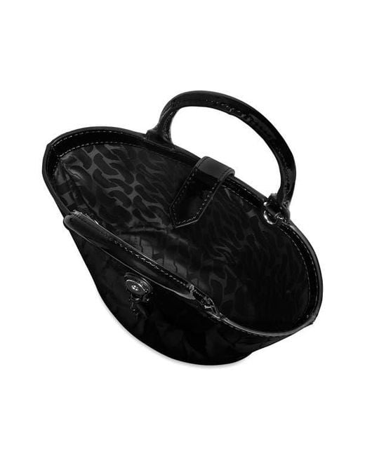 Rebecca Minkoff Black Megan Micro Fan Tote Bag